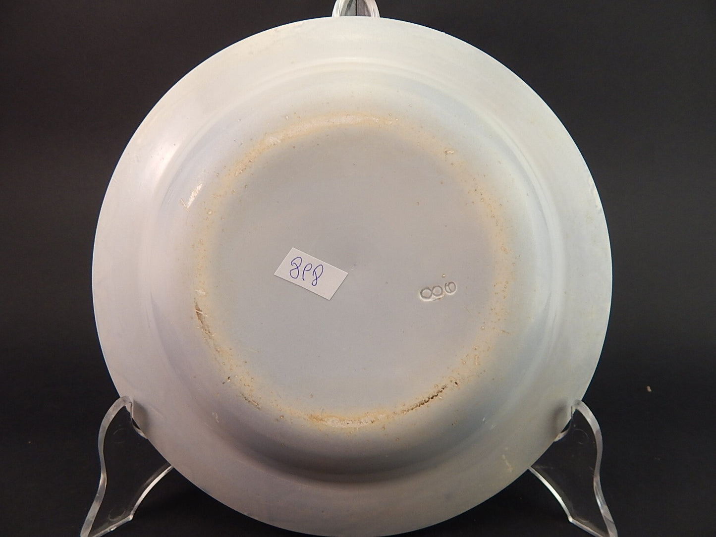 ANTICO PIATTO FONDO NINFEE BLU CERAMICA RICHARD MILANO FINE 800 WATER NYMPH A898