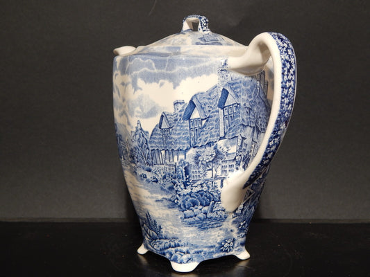 ANTICA CAFFETTIERA TEIERA SEMI PORCELLANA JOHNSON BROS OLDE ENGLISH COUNTRYSIDE