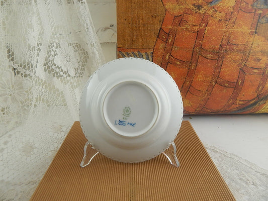 ROYAL COPENHAGEN PORCELLANA BLUE FLUTED FULL LACE DEEP PLATE PIATTO 601 14,5 CM