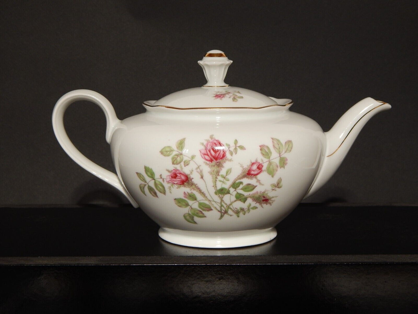 ANTICO SERVIZIO TÈ PORCELLANA BAVARIA OSCAR SCHALLER RHEINPFALZ ROSA CANINA