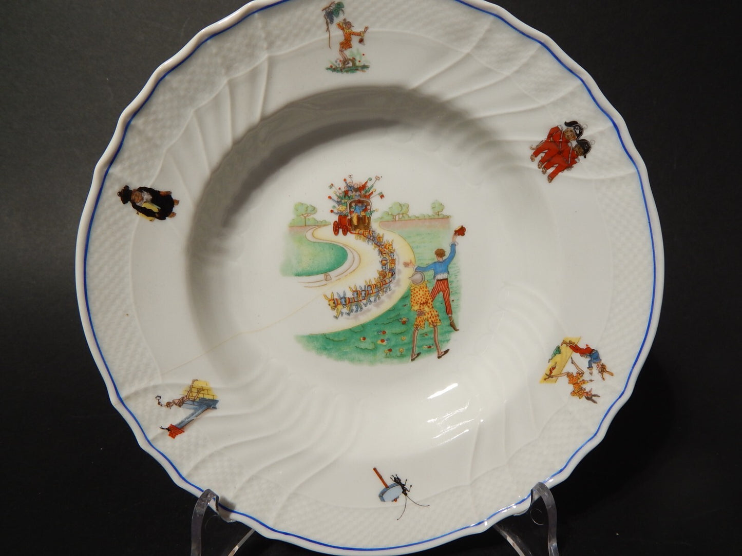 ANTICO PIATTO PORCELLANA RICHARD GINORI BAMBINO VECCHIO GINORI PINOCCHIO difetto