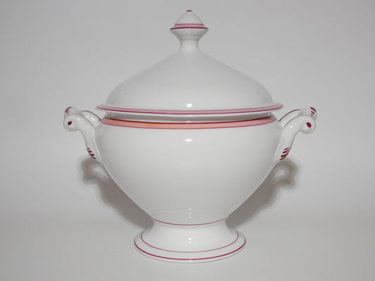 ANTICA PROBABILE MANIFATTURA HAVILAND ZUPPIERA CENTROTAVOLA PORCELLANA FINE 800