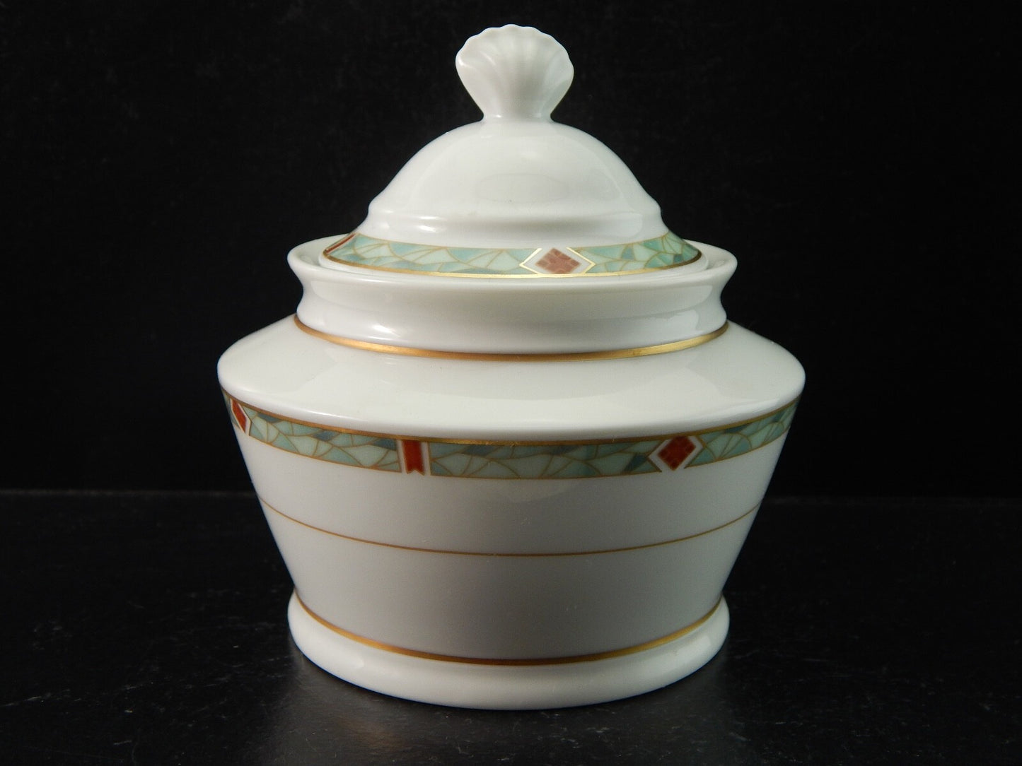 VINTAGE SERVIZIO CAFFÈ PORCELLANA H W DESIGN BAVARIA STILE ART DECO