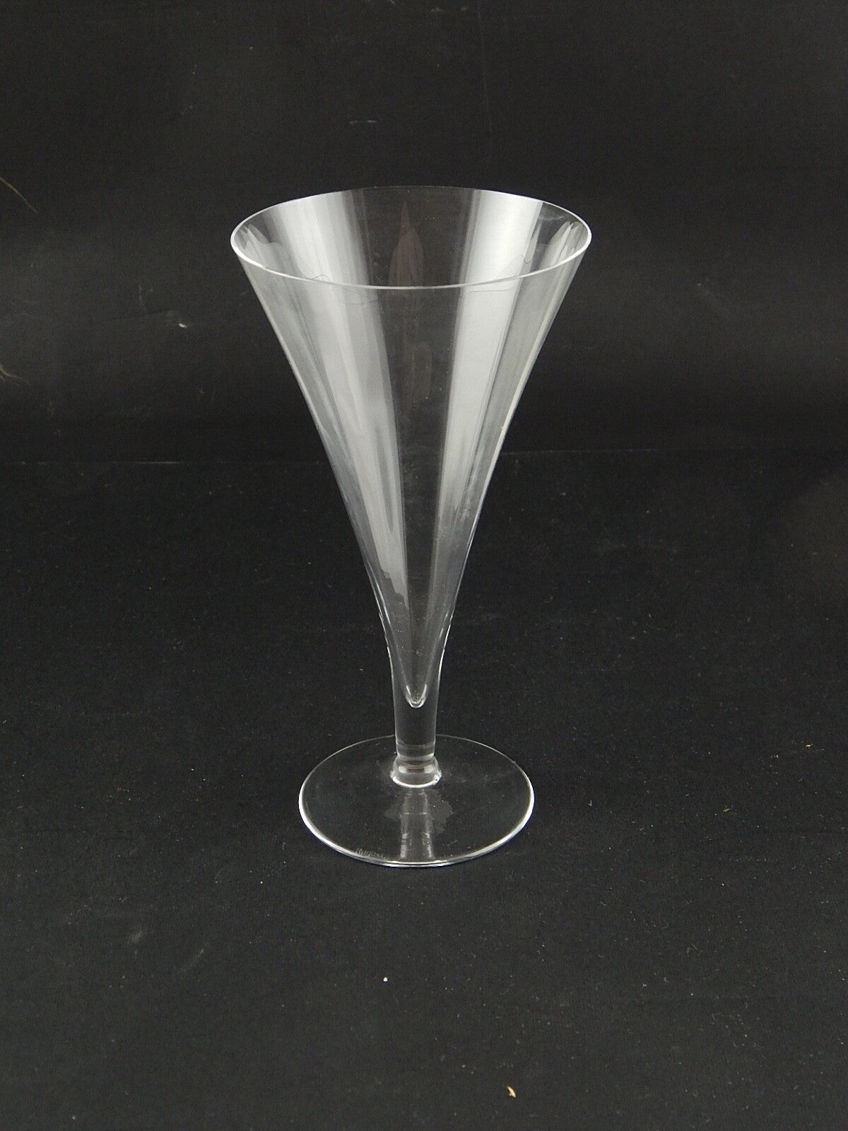 ART DECO ELEGANTE PREZIOSA COPPIA CALICI CRISTALLO ROGASKA MODELLO LUNA