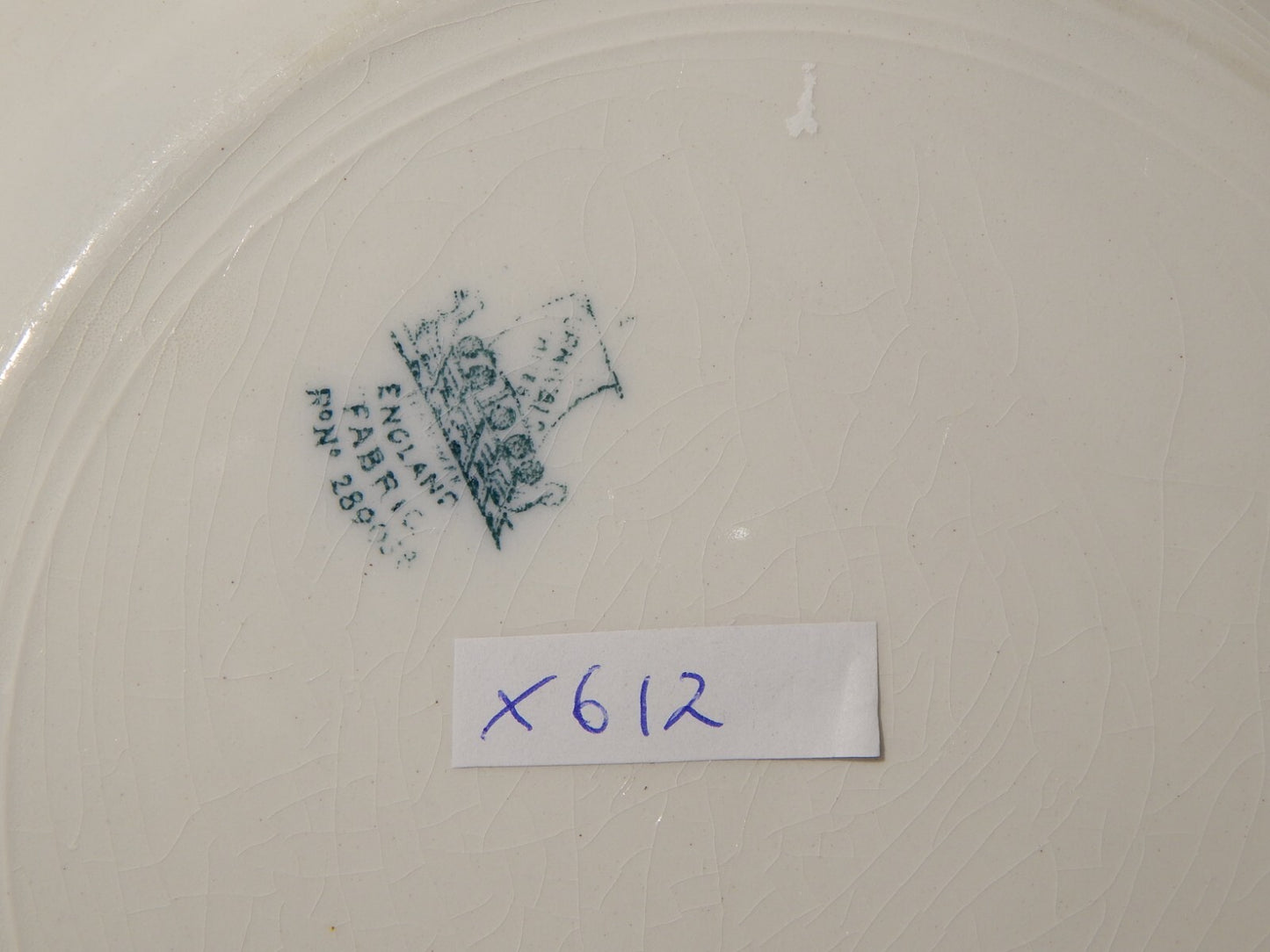 ANTICO PIATTO PORCELLANA INGLESE FURNIVALS FINE 800 FIORELLINI