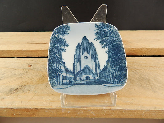 ROYAL COPENHAGEN BING&GRONDAHL PLAQUETTE PIATTINO PORCELLANA GRUNDTVIGS KIRKEN