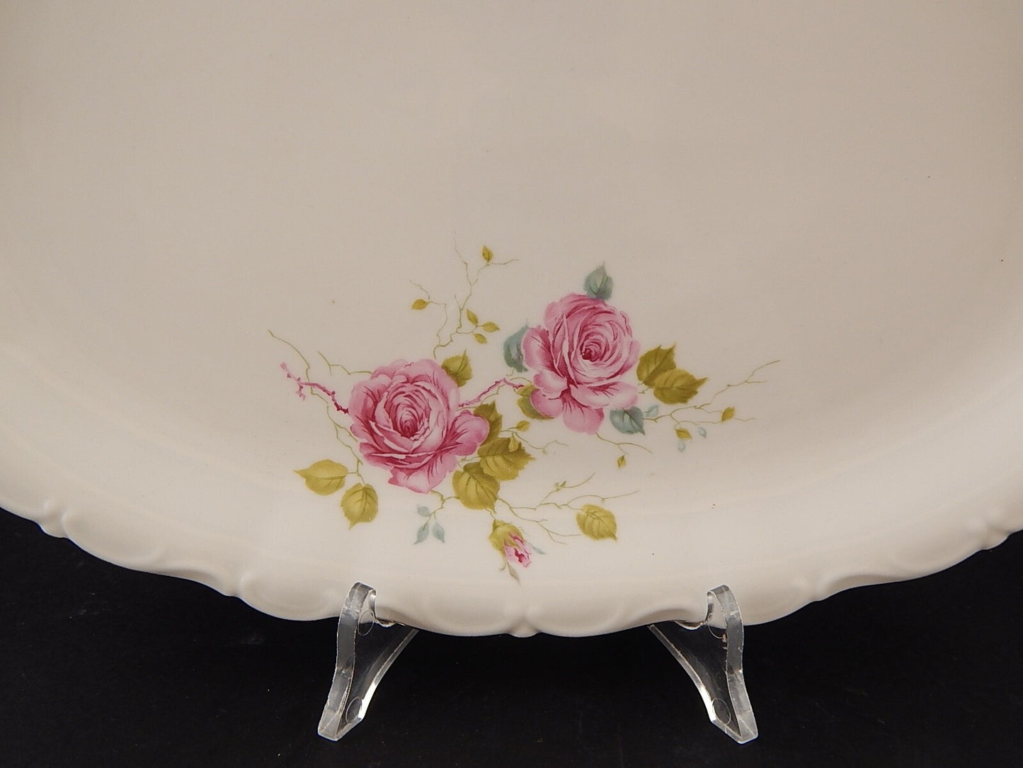 ANTICO VASSOIO PIATTO OVALE PORCELLANA SELTMANN WEIDEN BAVARIA THERESIA ROSE