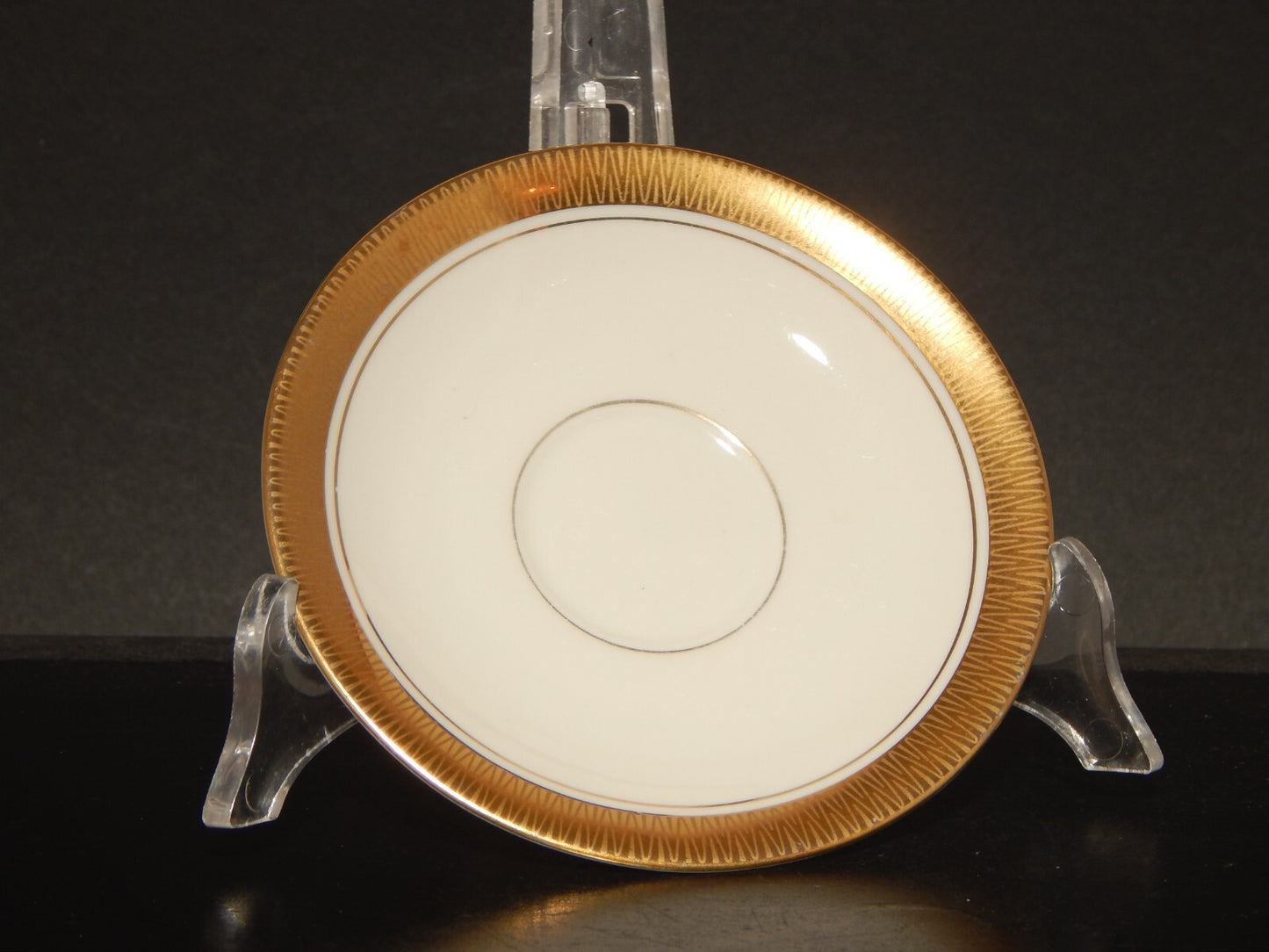 ANTICA ART DECO TAZZINA CAFFE' PORCELLANA COLOR CREMA ORO VOHENSTRAUSS BAVARIA