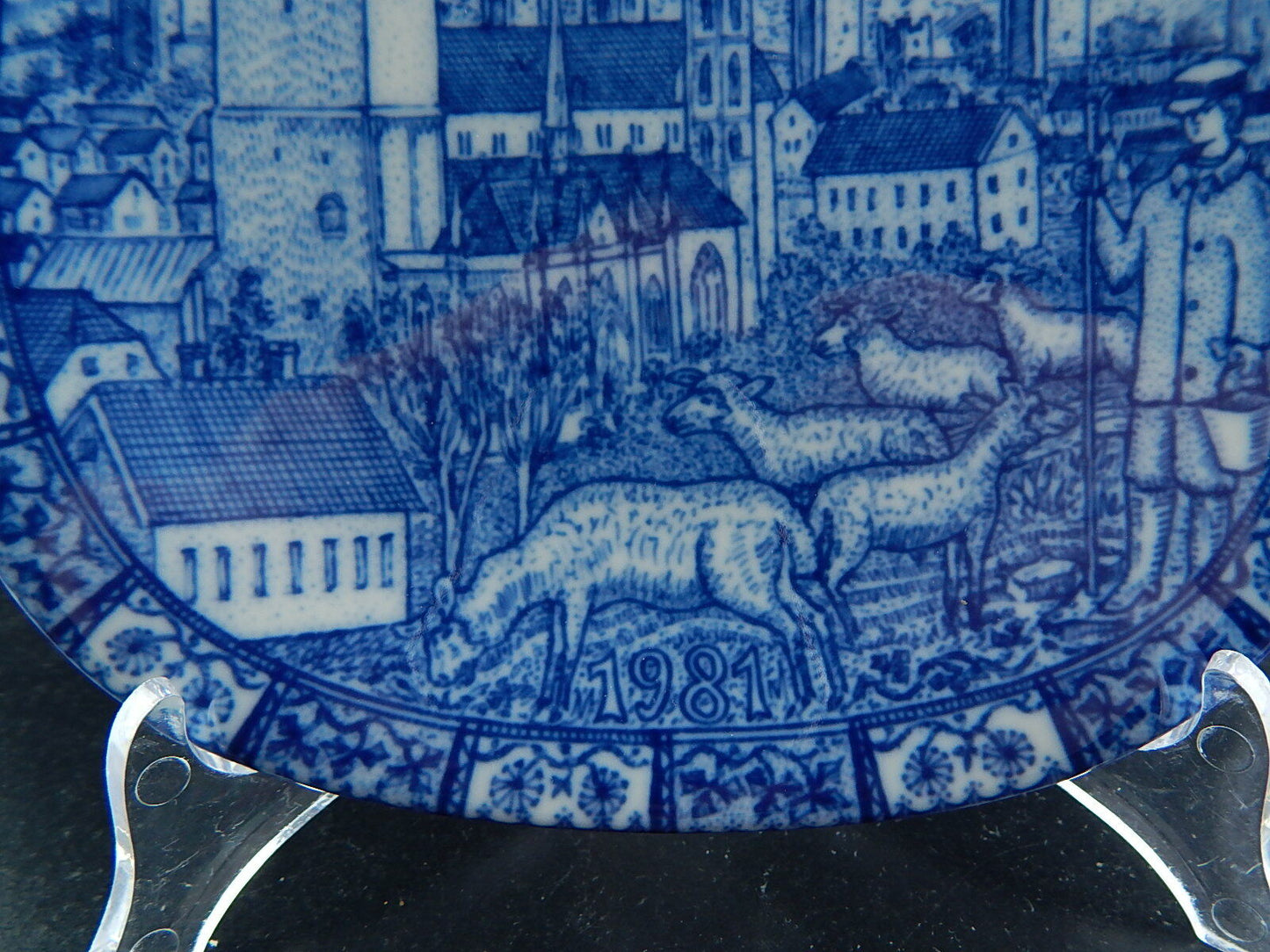 RORSTRAND PIATTO PORCELLANA NATALE 1981 PORCELAIN CHRISTMAS PLATE COLLEZIONE NEW