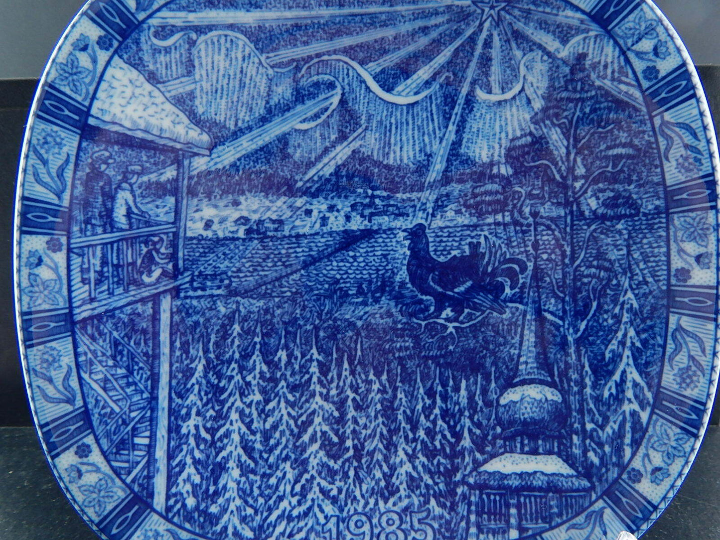 RORSTRAND PIATTO PORCELLANA NATALE 1985 PORCELAIN CHRISTMAS PLATE COLLEZIONE NEW