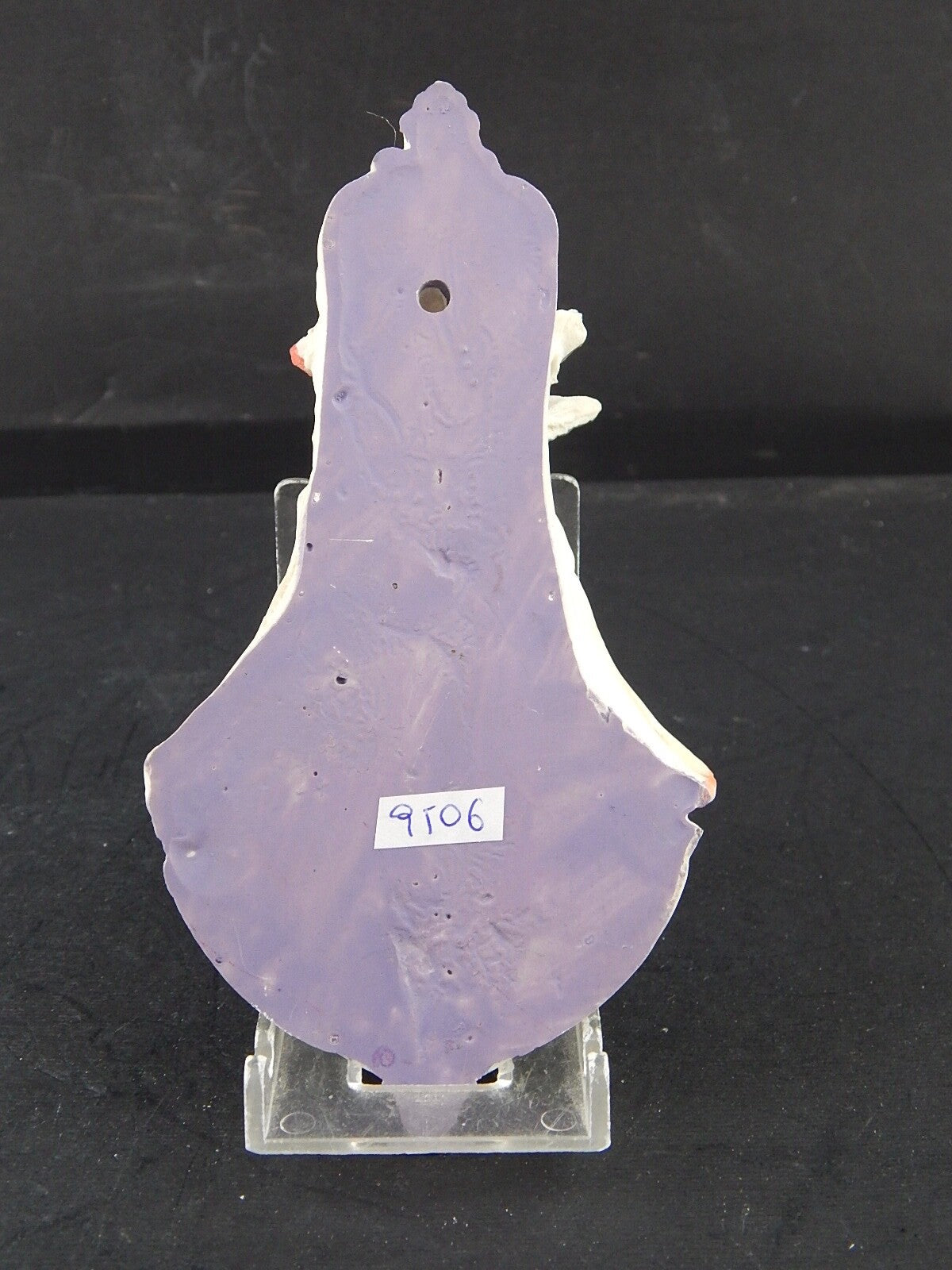 VINTAGE ARTE SACRA ACQUASANTIERA IN RESINA CHERUBINO PUTTO ANGIOLETTO #