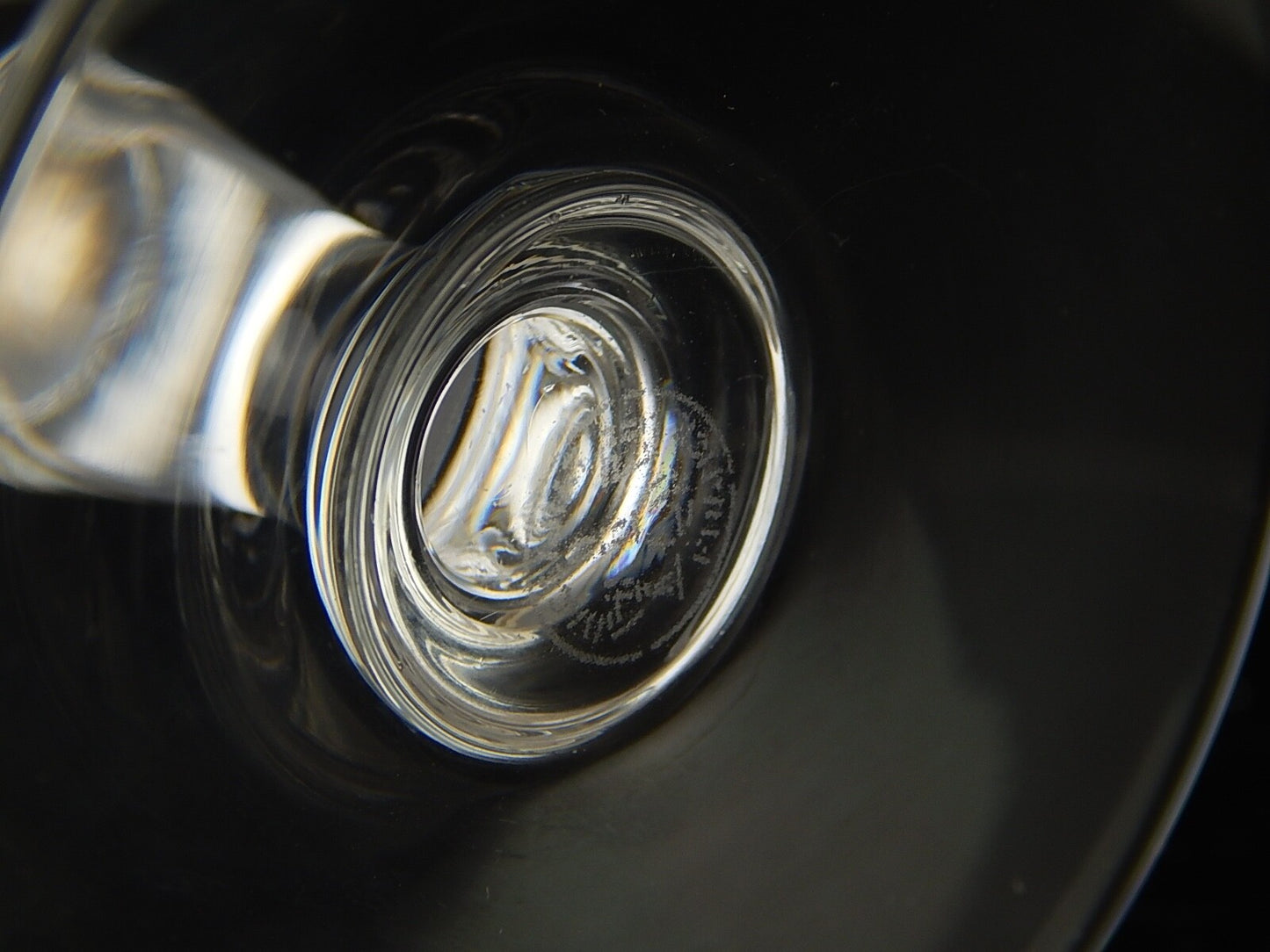 ANTICO CRISTALLERIA MARCHIO BACCARAT CALICE VINO CRISTALLO RINASCIMENTO