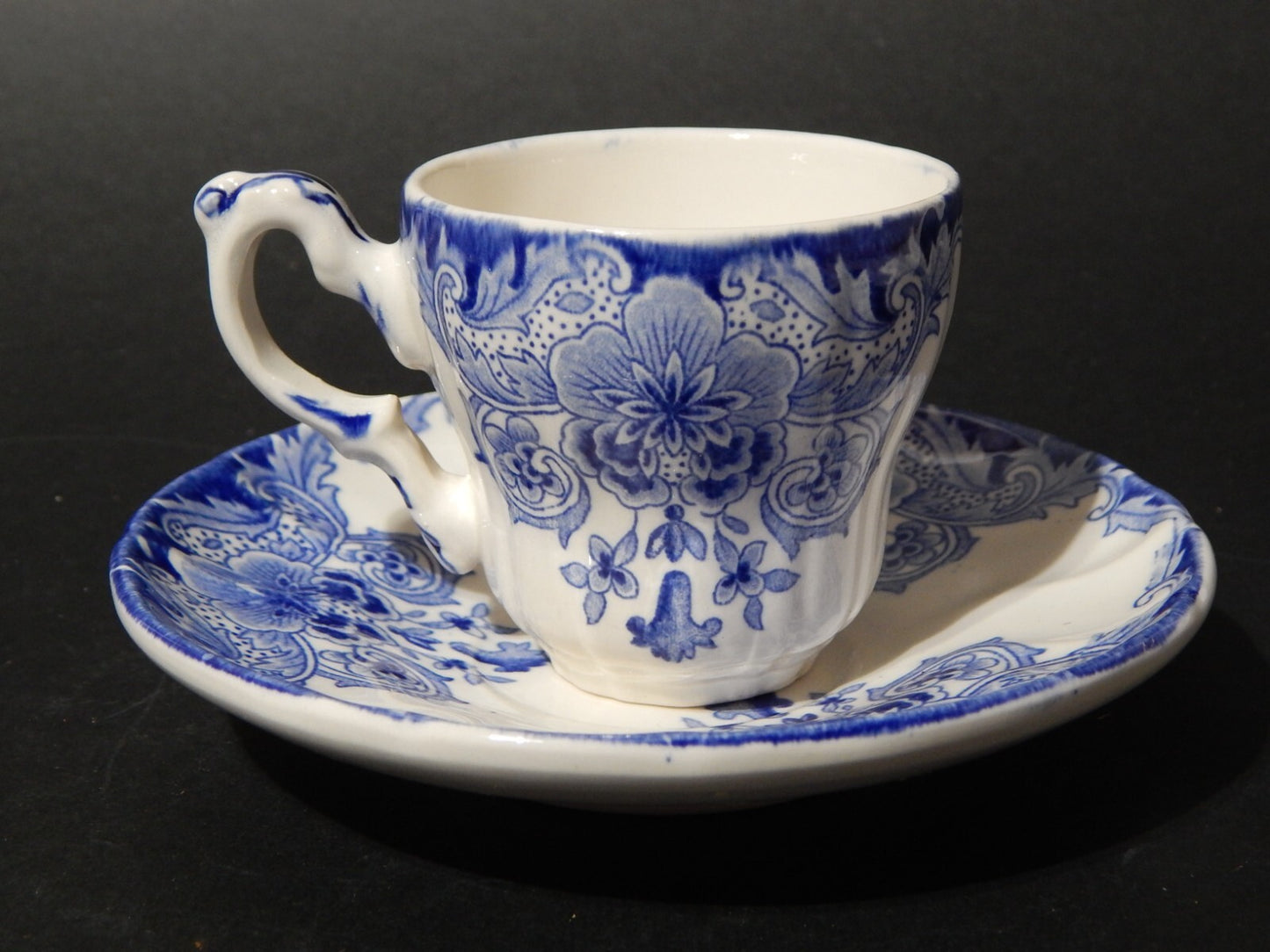 ART NOUVEAU ANTICA TAZZA CAFFE' CERAMICA BOCH FRERES LA LOUVRIERE DORDRECHT