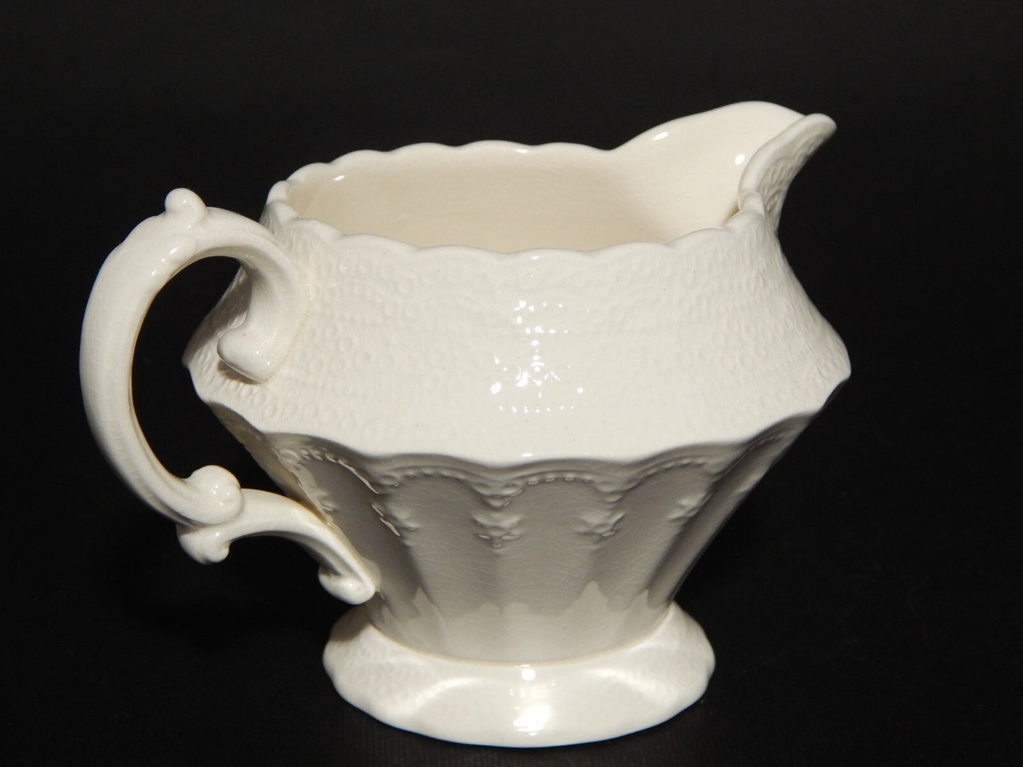 ANTICA LATTIERA SALSIERA INGLESE SEMI PORCELLANA COPELAND SPODE'S JEWEL 1926