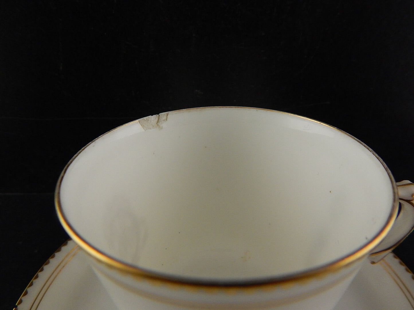 ANTICA PORCELLANA TAZZA ALFRED HACHE&CO VIERZON PARIS MONOGRAMMA DIFETTO