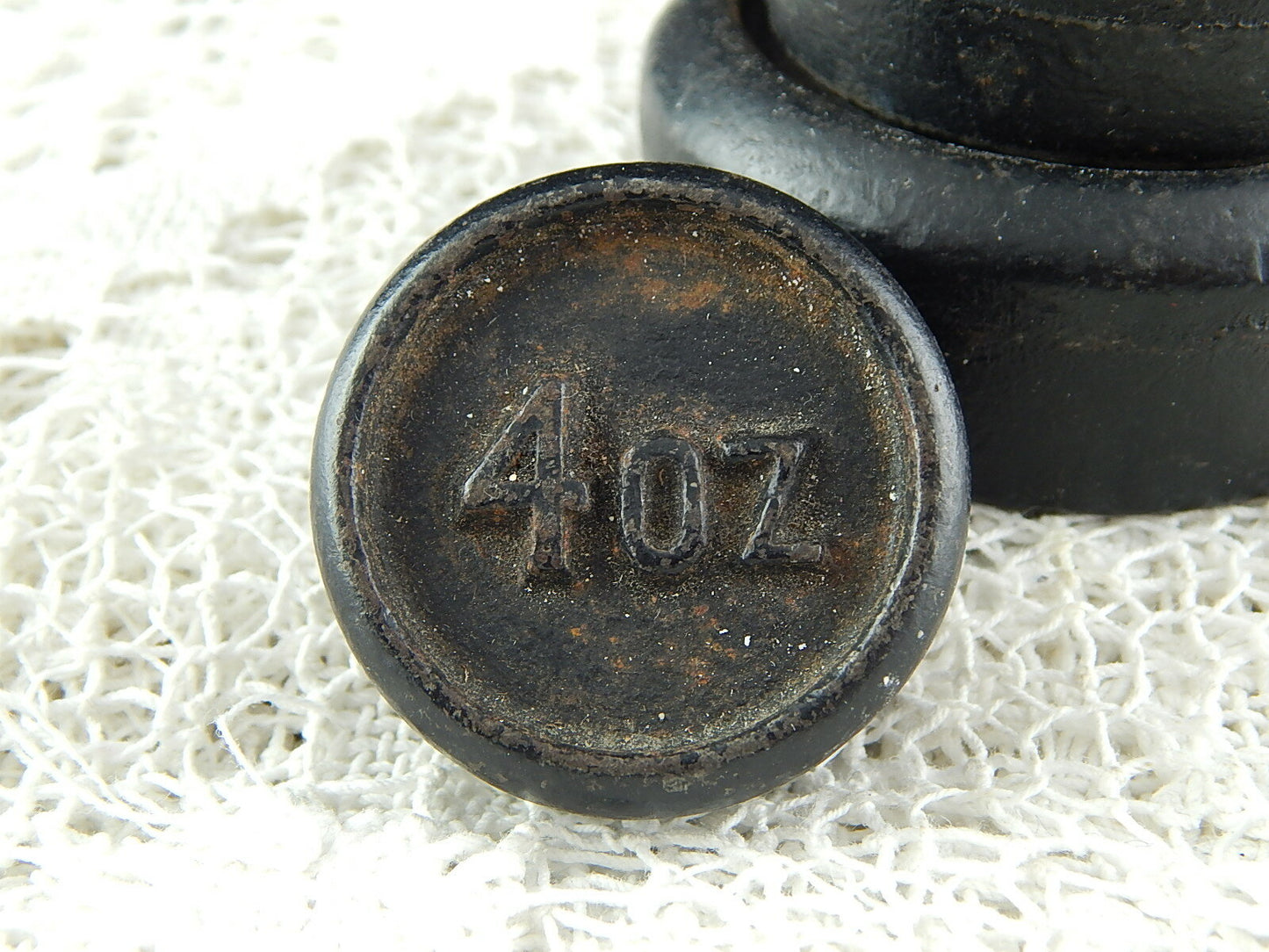 PESI E MISURE ANTICO SET PESI IN FERRO BASCULE BILANCIA 1 LIBBRA 8 ONCE 4 ONCE