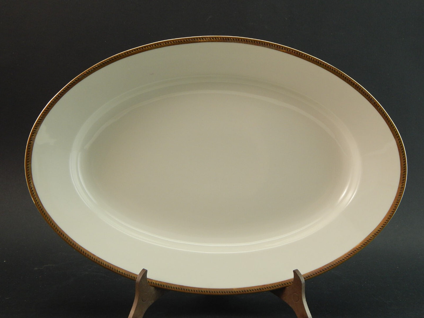 ANTICO PREZIOSO VASSOIO OVALE IMPERO PORCELLANA RICHARD GINORI DOCCIA DEL 1939 #