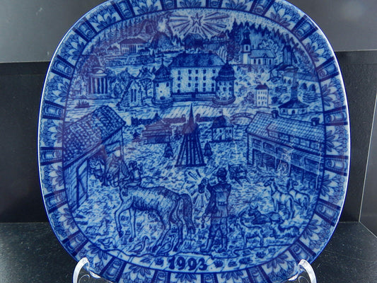 RORSTRAND PIATTO PORCELLANA NATALE 1993 PORCELAIN CHRISTMAS PLATE COLLEZIONE NEW