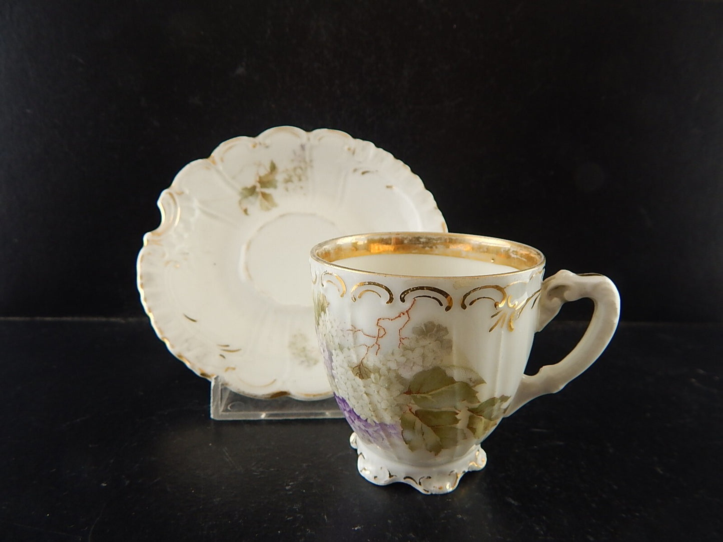 ANTICA PREZIOSA TAZZINA PORCELLANA BOEMA ART NOUVEAU PFEIFFER LOWENSTEIN A86