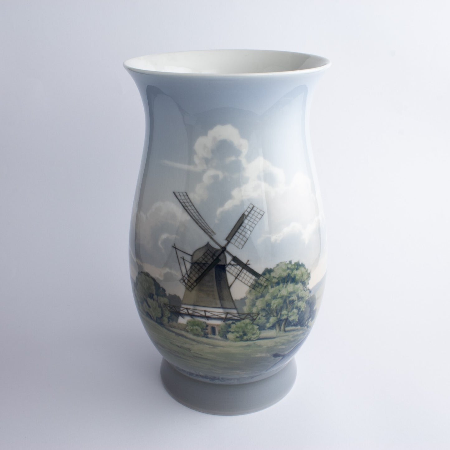 VASO GRANDE PORCELLANA ROYAL COPENHAGEN BING&GRONDAHL "Mulino Campagna" 8708-440