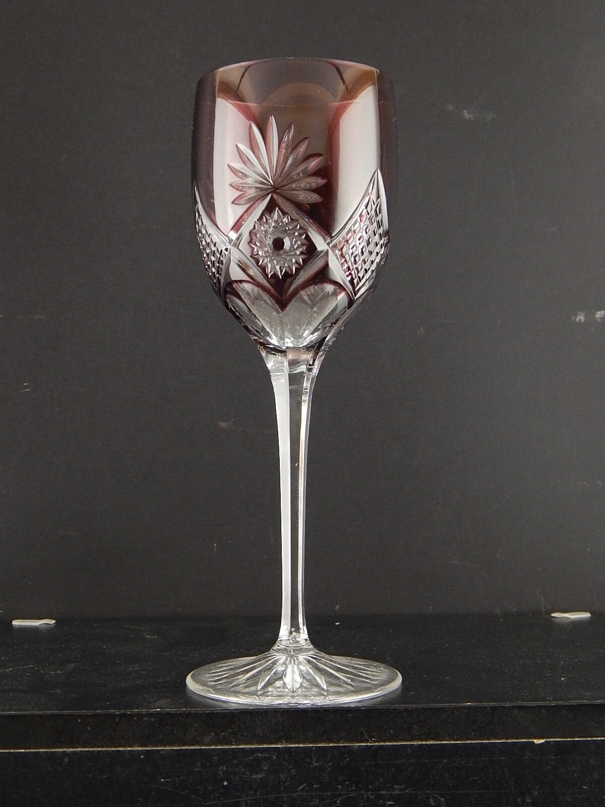 PREZIOSO VINTAGE BICCHIERE CALICE CRISTALLO GERMANIA MOLATO NACHTMANN