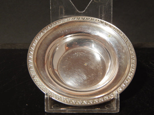 ANTICA STILE IMPERO SALIERA PORTA SALE IN ARGENTO 800 CON CUCCHIAINO