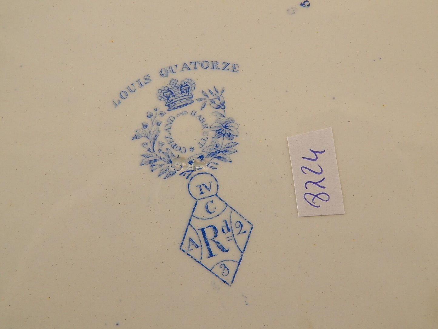 COPELAND & GARRETT 1844 ANTICO PREZIOSO VASSOIO CERAMICA LOUIS QUATORZE #