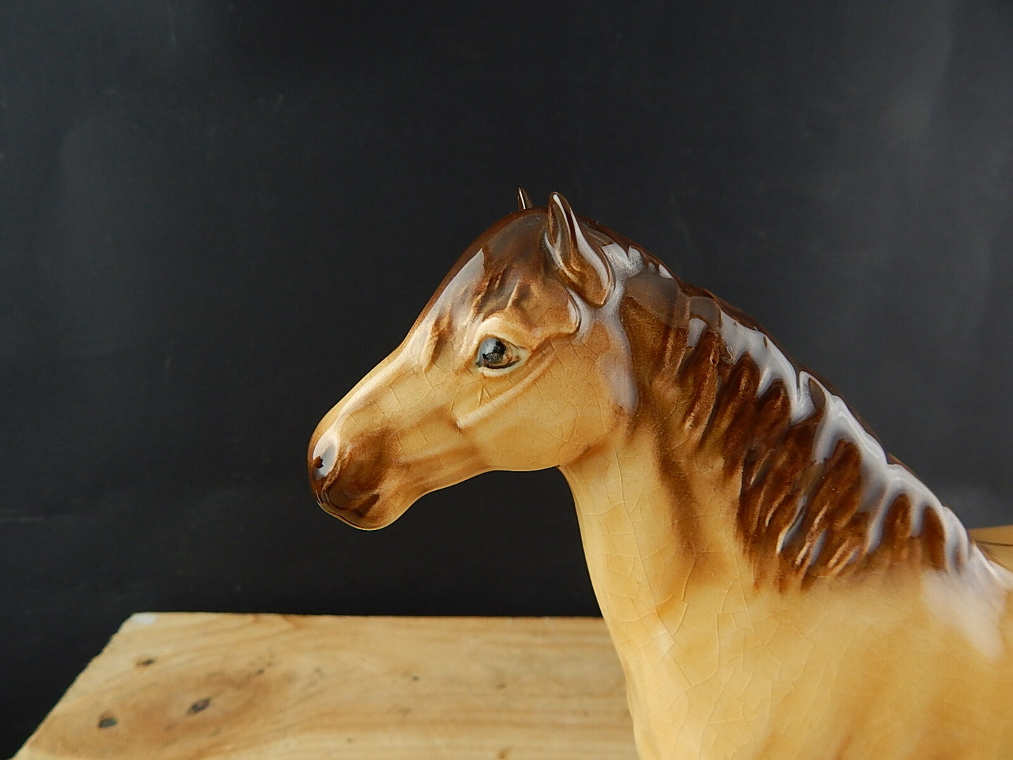 VINTAGE CERAMICA STATUINA DIPINTA MANO CAVALLO BESWICK ENGLAND HIGHLAND HORSE