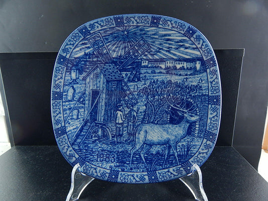 RORSTRAND PIATTO PORCELLANA NATALE 1983 PORCELAIN CHRISTMAS PLATE COLLEZIONE NEW