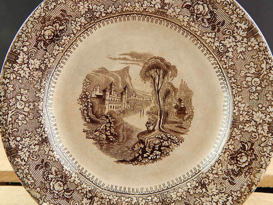 ANTICO 1800 PIATTO PORCELLANA CERAMICA PRIMAVESI & SONS SWANSEA NEWPORT & LONDON