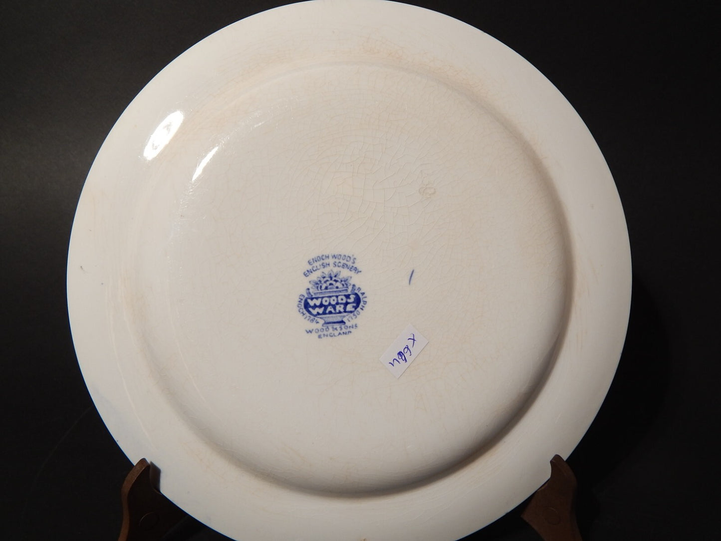 VINTAGE ENOCH WOOD'S ENGLISH SCENERY WOOD&SONS PIATTO SEMI PORCELLANA #664