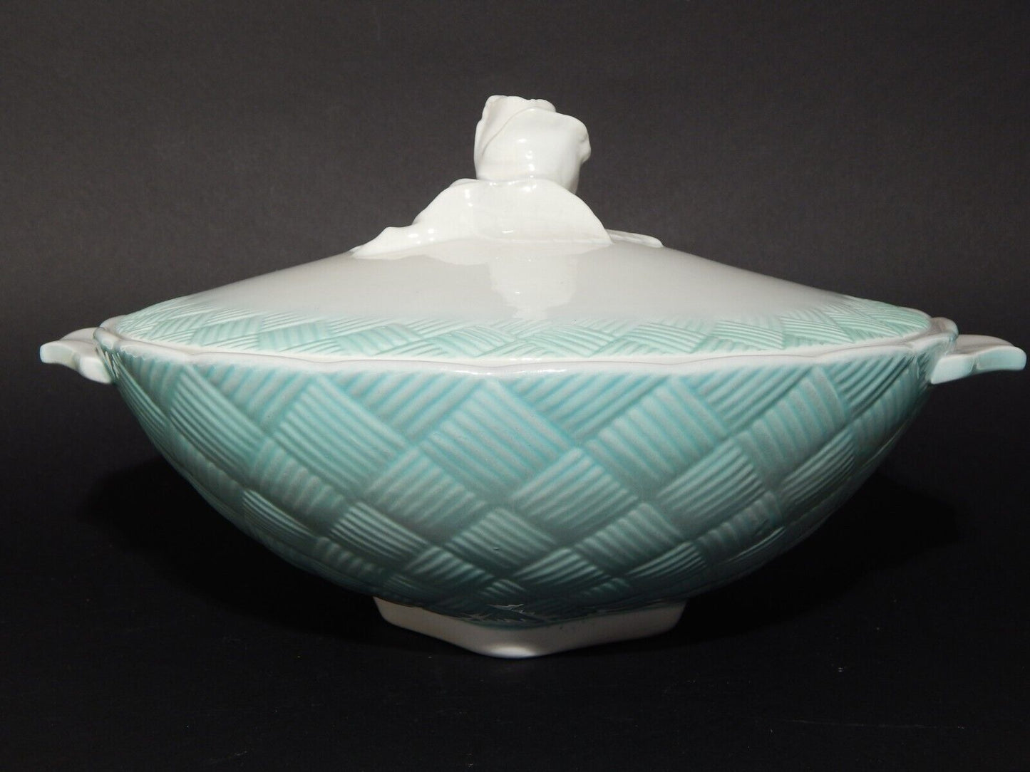 ART DECO CENTROTAVOLA ZUPPIERA BISCOTTIERA CERAMICA GALVANI PORDENONE ANNI '30 #