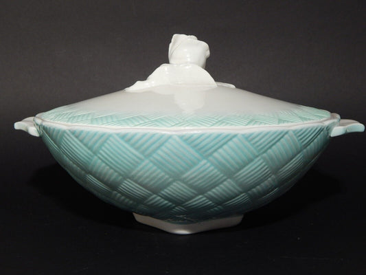 ART DECO CENTROTAVOLA ZUPPIERA BISCOTTIERA CERAMICA GALVANI PORDENONE ANNI '30 #