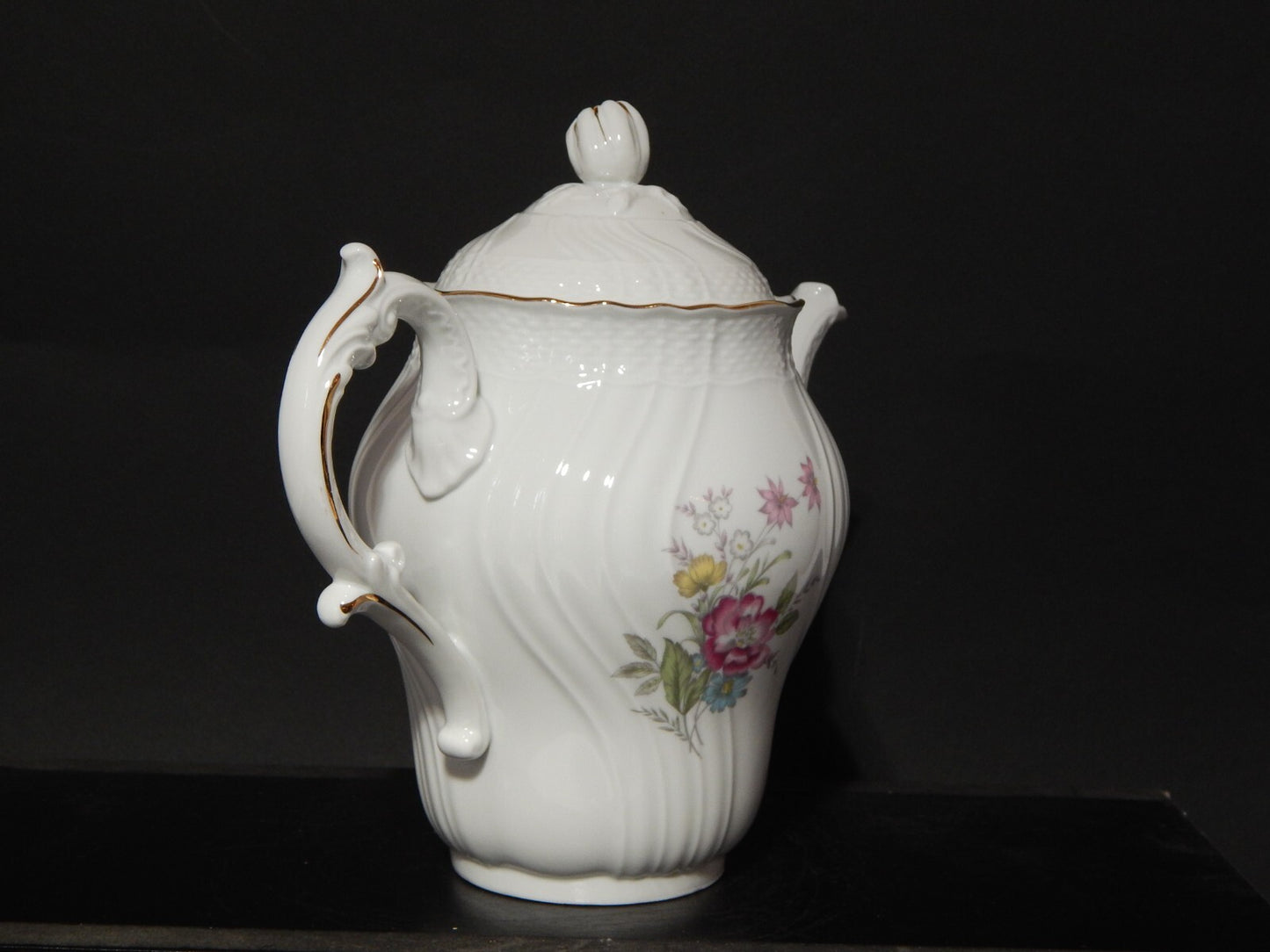 PREZIOSO RICHARD GINORI SERVIZIO CAFFE' PORCELLANA MODELLO VECCHIO GINORI FIORI