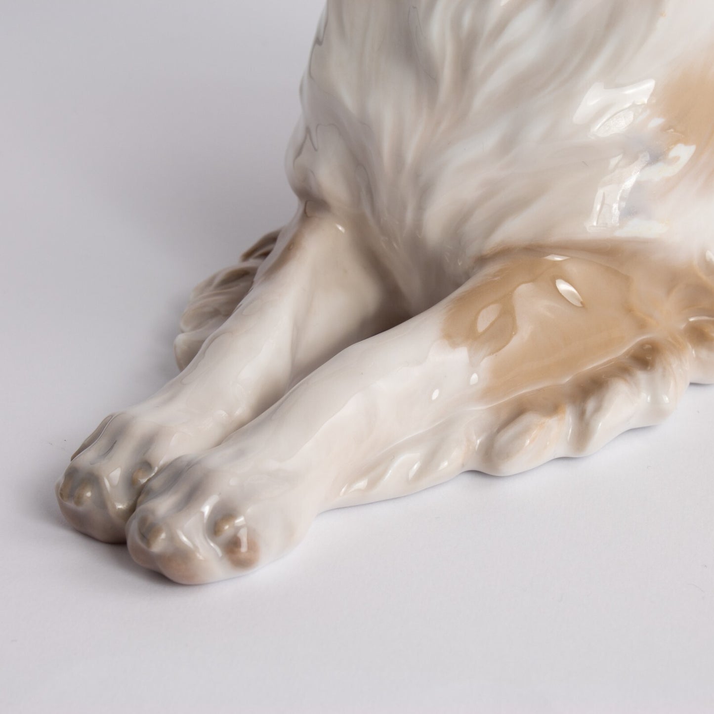 STATUINA GRANDE PORCELLANA ROYAL COPENHAGEN "Collie" 1701 ORIGINALE HANDMADE