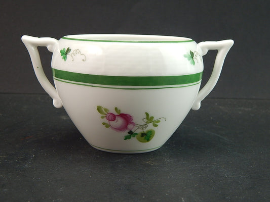 PREZIOSA ZUCCHERIERA LA ROSA DI VIENNA PORCELLANA HEREND HUNGARY DIPINTA A MANO