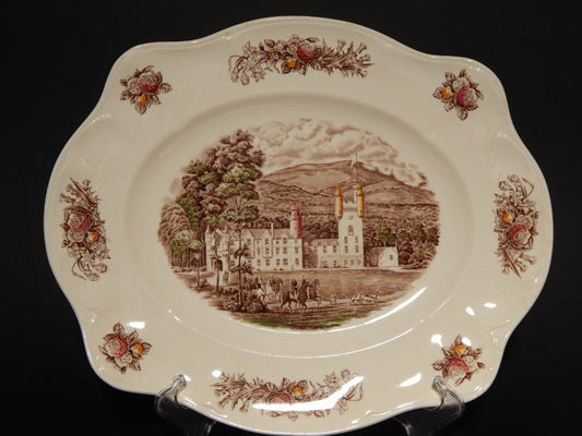 ANTICO VASSOIO PORCELLANA JOHNSON BROS ROYAL HOMES OF BRITAIN BALMORAL CASTLE #