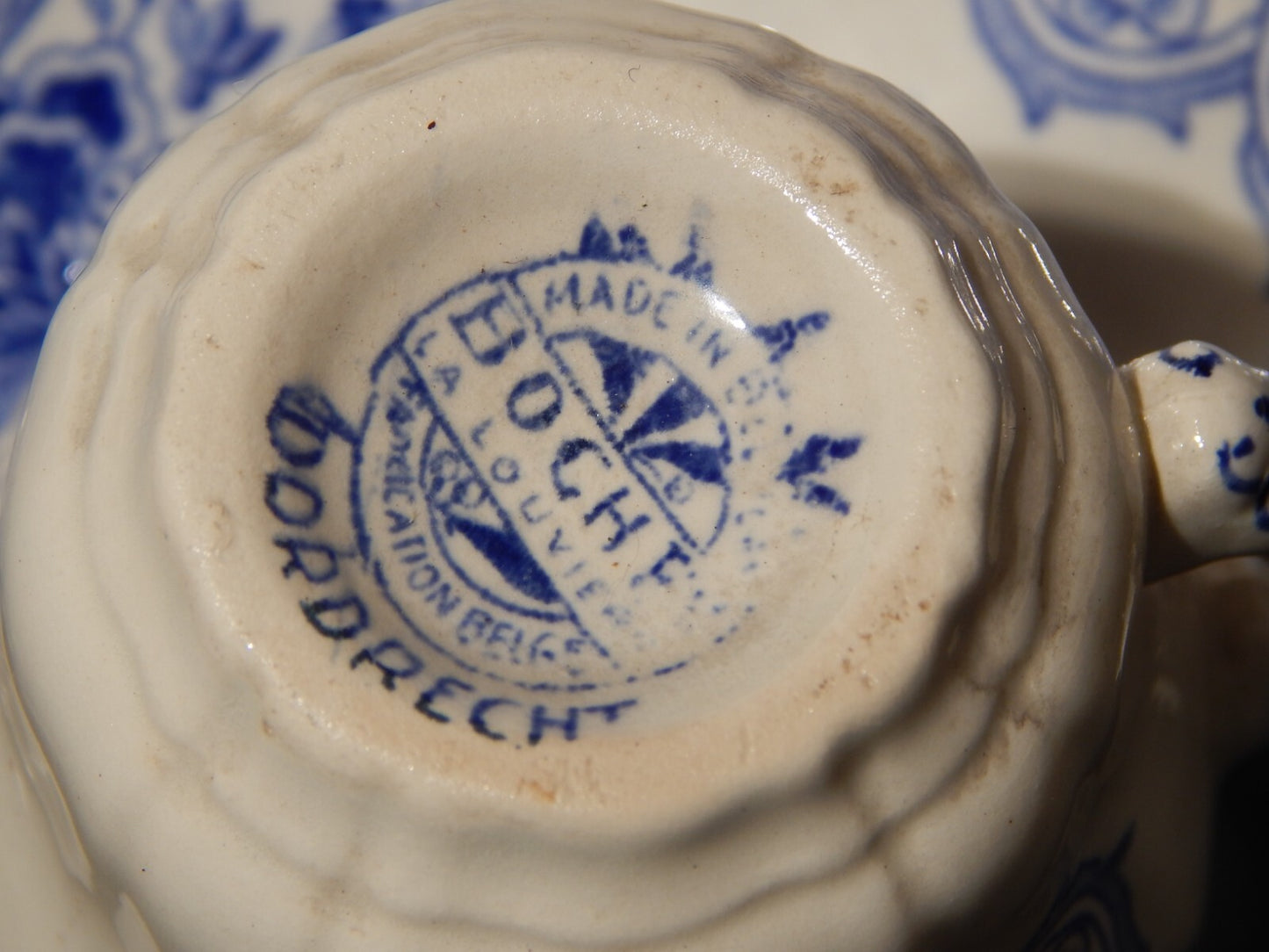 ART NOUVEAU ANTICA TAZZA CAFFE' CERAMICA BOCH FRERES LA LOUVRIERE DORDRECHT