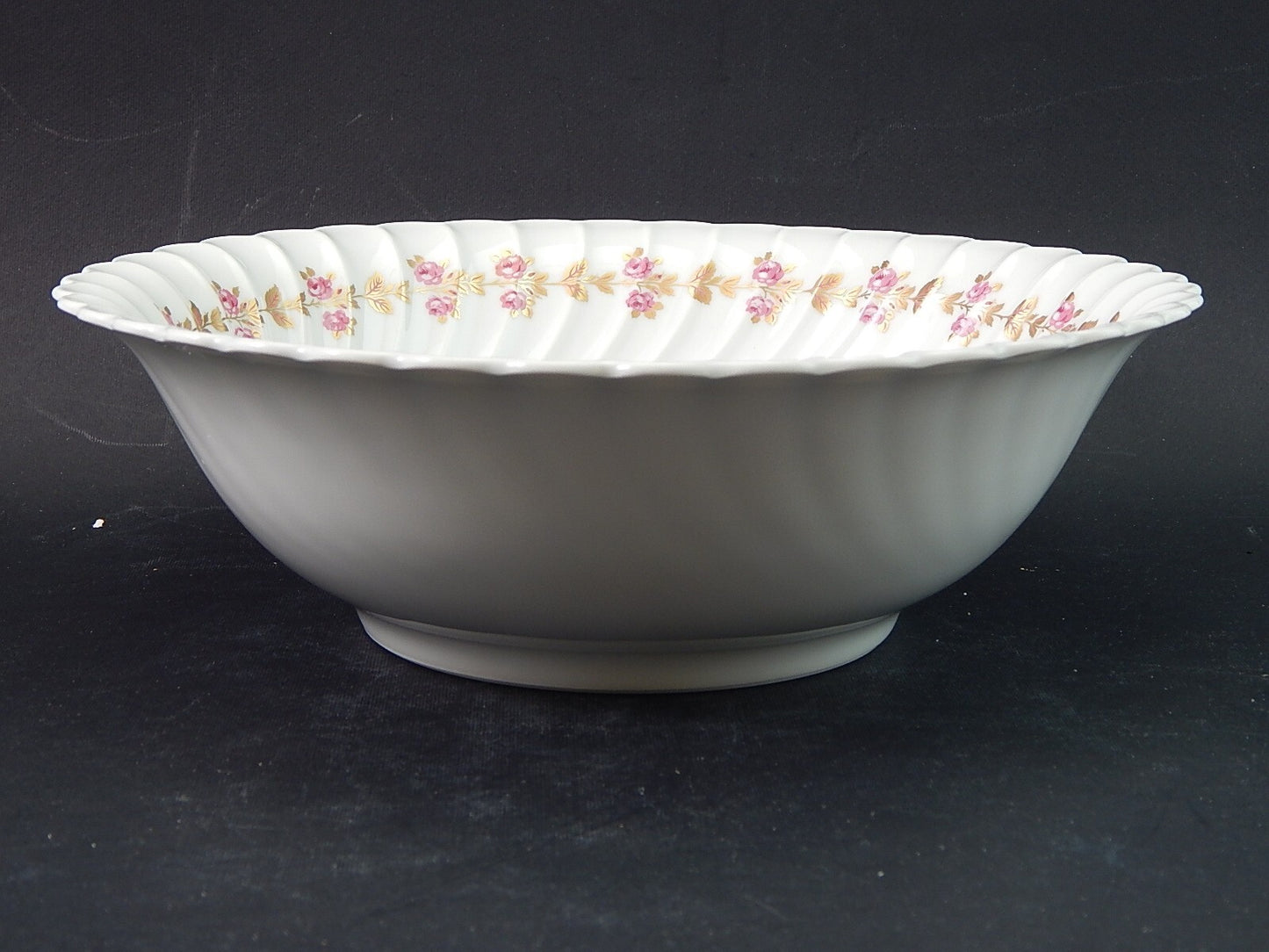 VINTAGE CIOTOLA INSALATIERA PORCELLANA BIANCA FIORELLINI LIMOGES HAVILAND