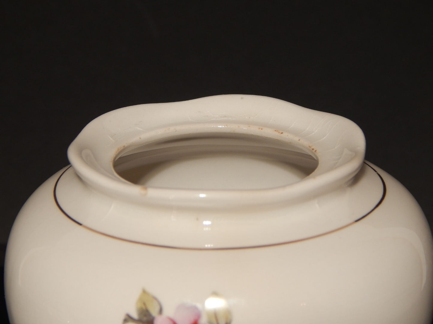 MODERNARIATO ZUCCHERIERA SOCIETA' CERAMICA ITALIANA LAVENO DECORO FIORI DI PESCO