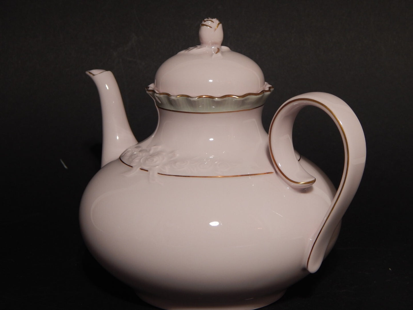 PREZIOSO SERVIZIO DA TÈ PORCELLANA HUTSCHENREUTHER PORCELAINE ROSE ROSA ANTICO