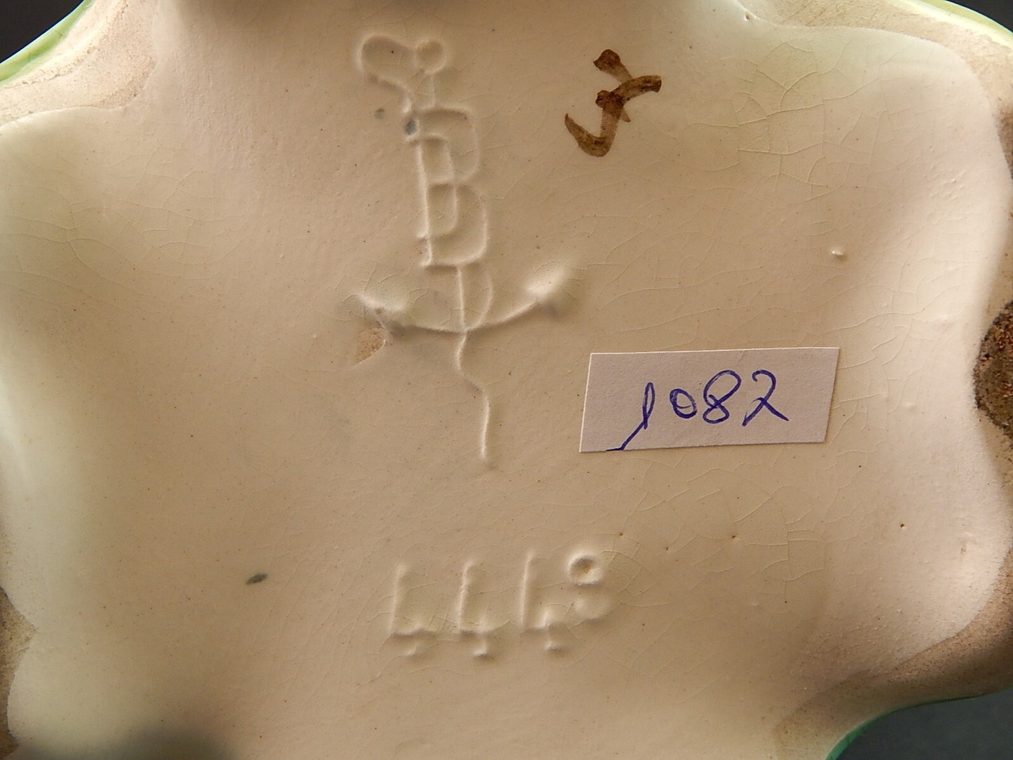 ANTICO RARO PREZIOSO ART NOUVEAU VASO BARBOTINE CERAMICA GUSTAVE DE BRUYN LILLE