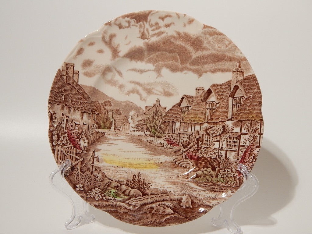 ANTICO SERVIZIO 12 PIATTI SEMI PORCELLANA JOHNSON BROS OLDE ENGLISH COUNTRYSIDE