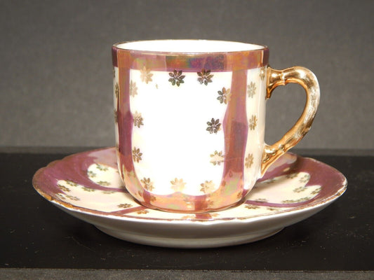 ANTICA LIBERTY PREZIOSA TAZZINA PORCELLANA GINORI 1896-1910 DECORO A LUSTRO