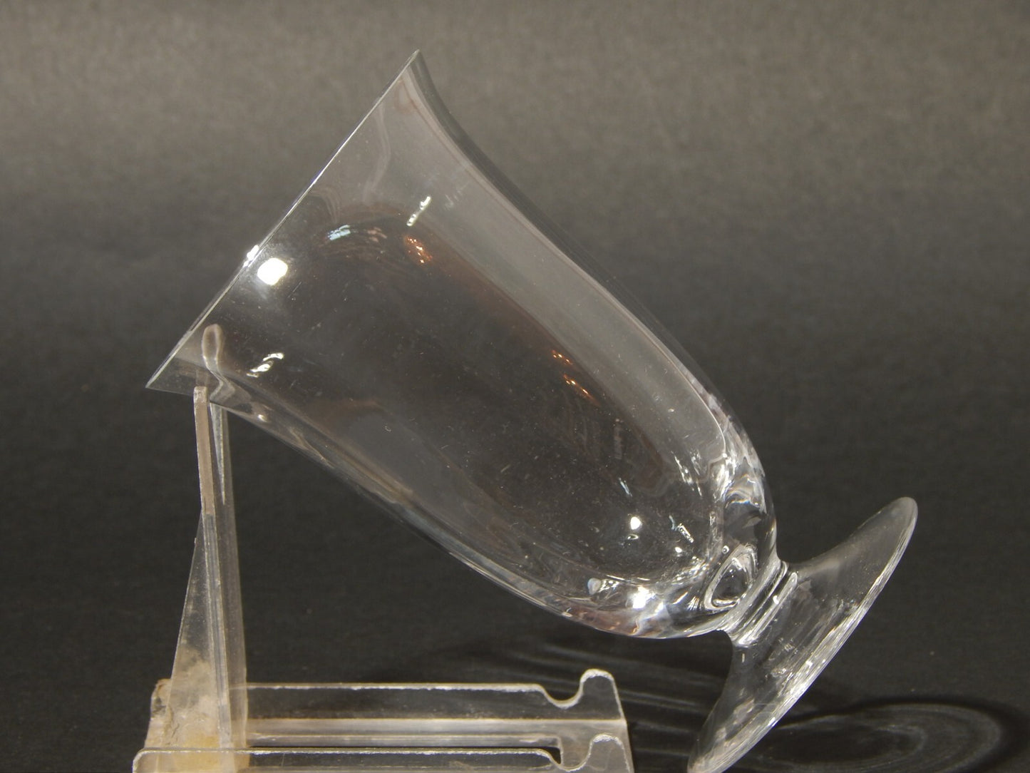 VINTAGE ELEGANTE SERVIZIO 18 BICCHIERI CALICI CRISTALLO MADE IN ITALY ANNI '60