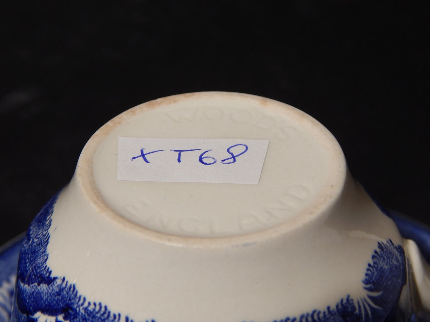 ANTICA TAZZA CERAMICA POTTERY ENOCH WOOD&SONS DECORO ENGLISH SCENERY X568