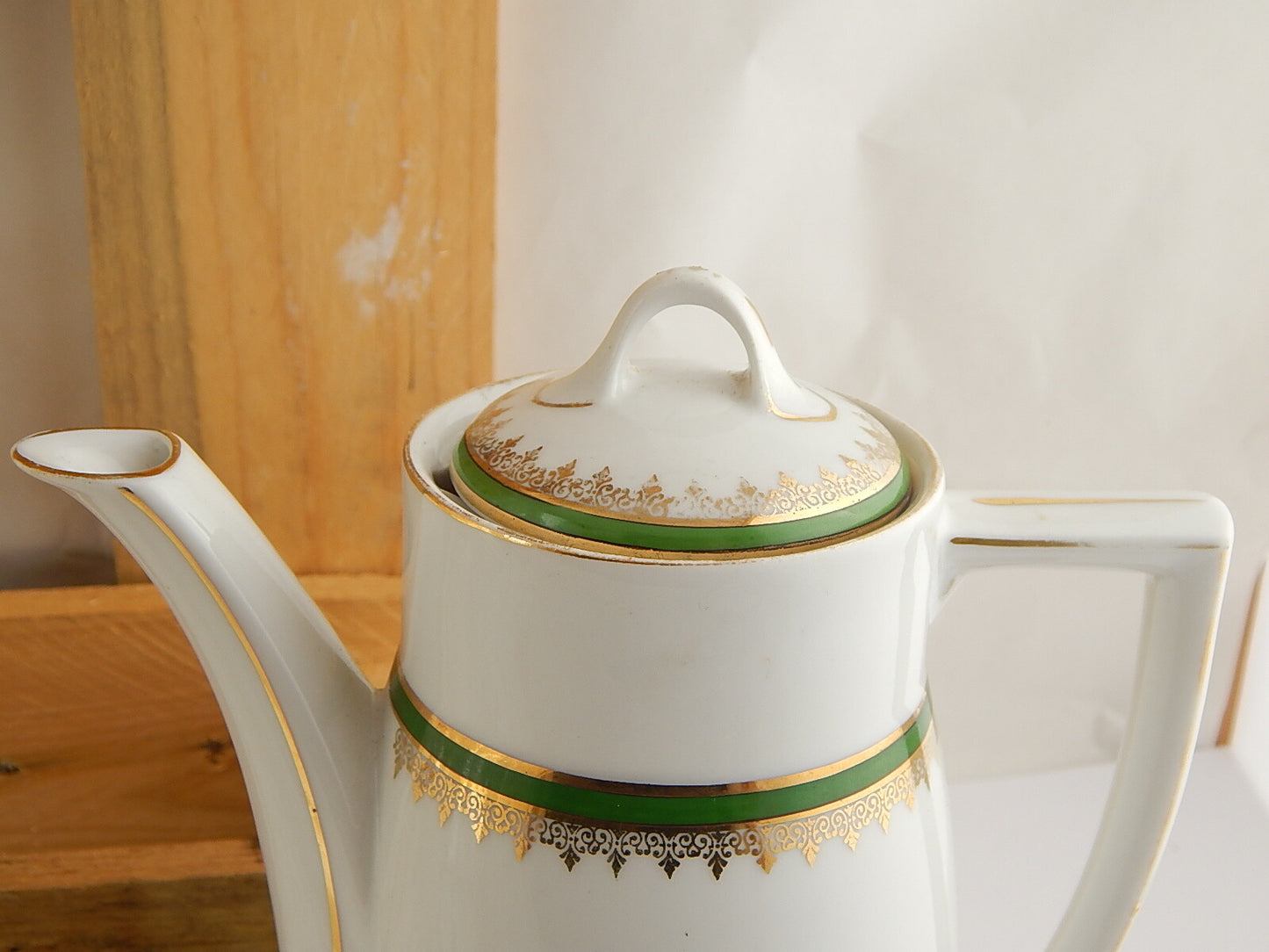 ANTICA RARA CAFFETTIERA STILE IMPERO PORCELLANA KPM WALDENBURG FINE 800