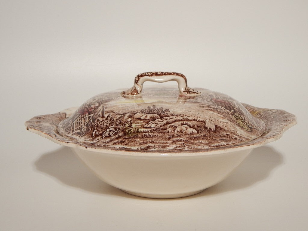 ANTICA ZUPPIERA LEGUMIERA SEMI PORCELLANA JOHNSON BROS OLDE ENGLISH COUNTRYSIDE
