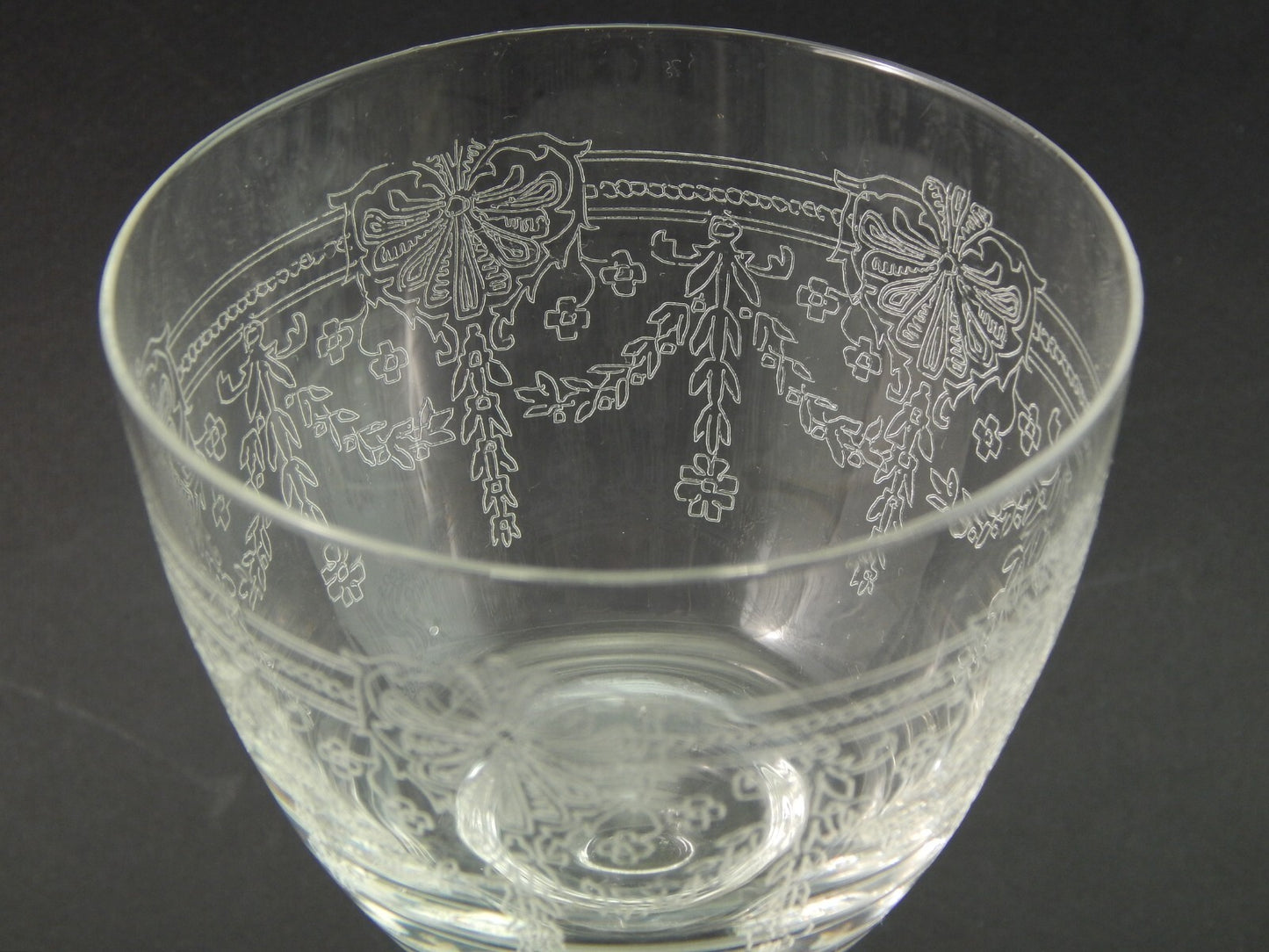 ANTICO LIBERTY SERVIZIO 20 CALICI VETRO SOFFIATO CRISTALLERIA VAL D'ELSA