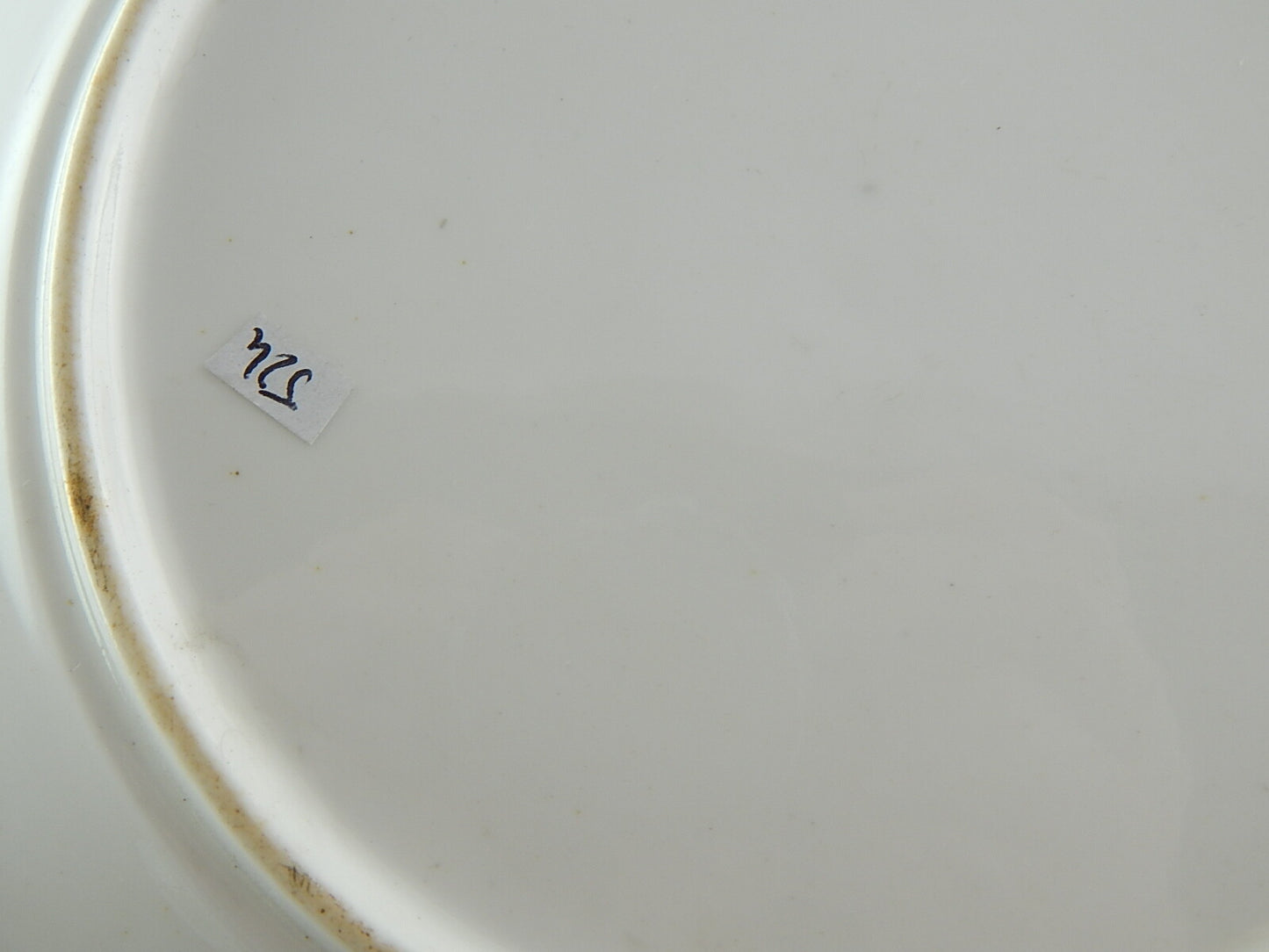 ANTICO PREZIOSO RARO PIATTO PORCELLANA EPOCA LUIGI FILIPPO VECCHIO PARIGI #524